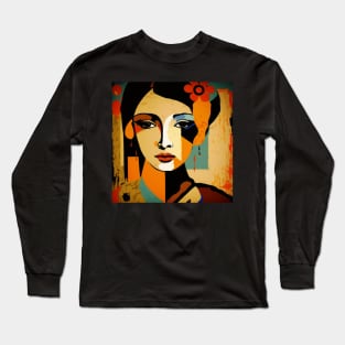 Asian Abstract #3 Long Sleeve T-Shirt